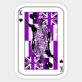 King of Hawai'i Kamehameha (purple) by Hawaii Nei All Day Sticker